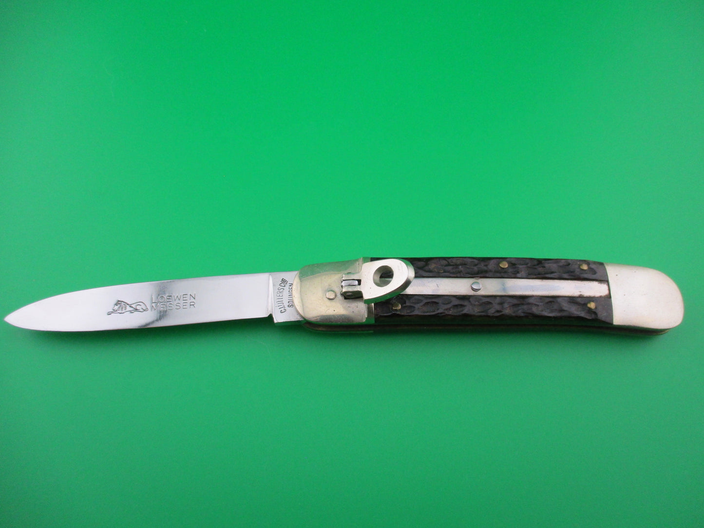 z German Lever knife C.Lutters CIE Solingen Loewen Messer Lion