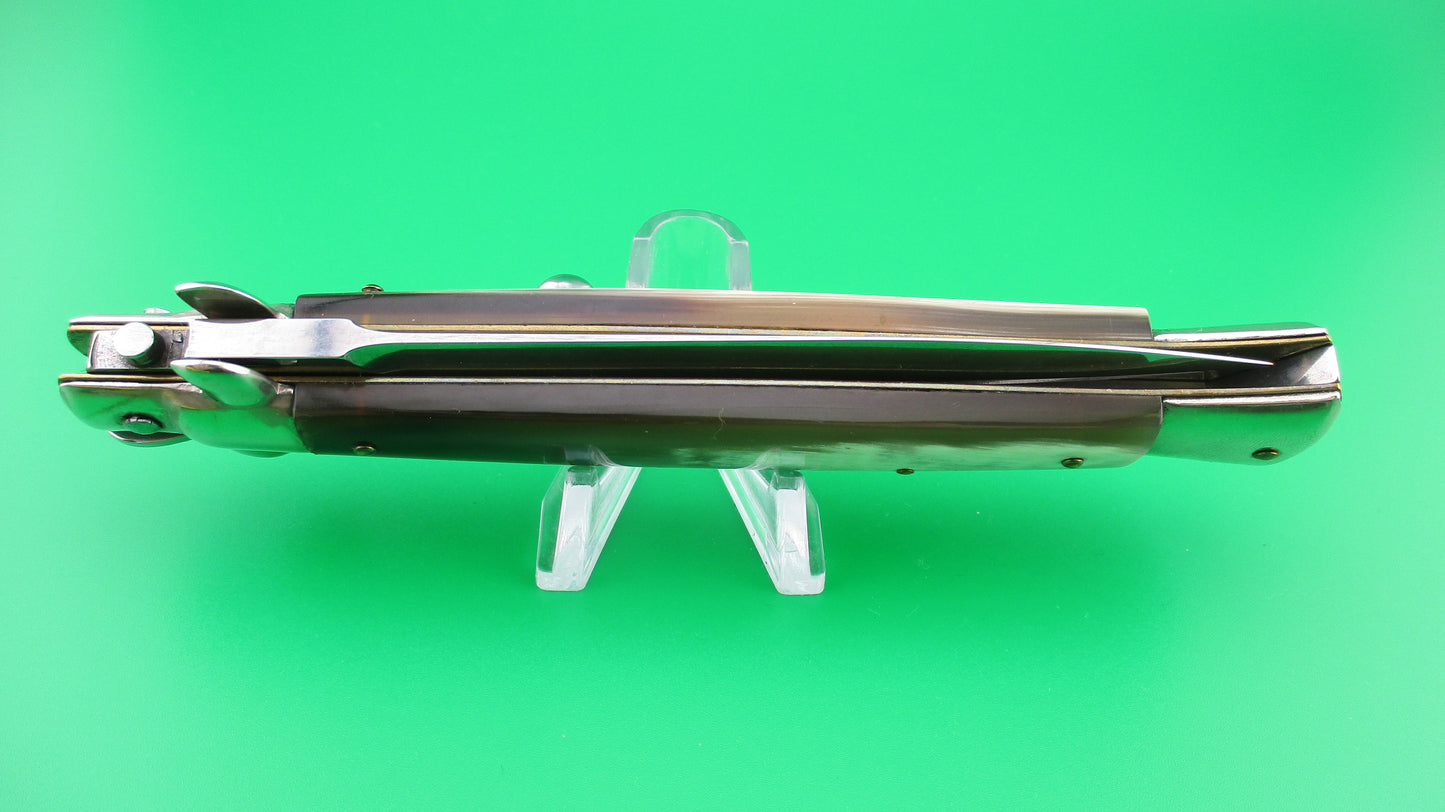 z Walts LATAMA Cat 28cm Italian stiletto Dagger Blade Honey Cream switchblade