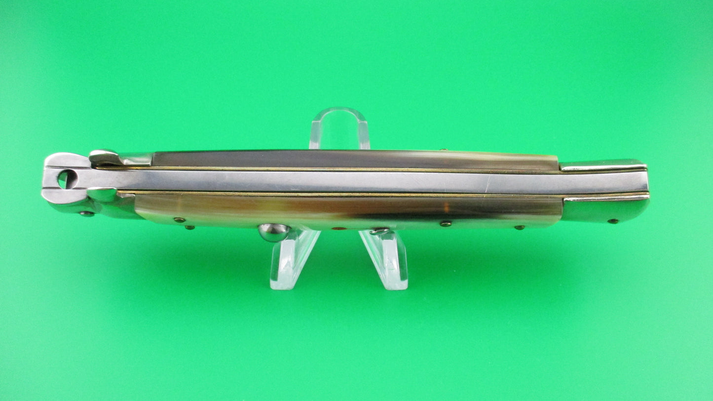 z Walts LATAMA Cat 28cm Italian stiletto Dagger Blade Honey Cream switchblade