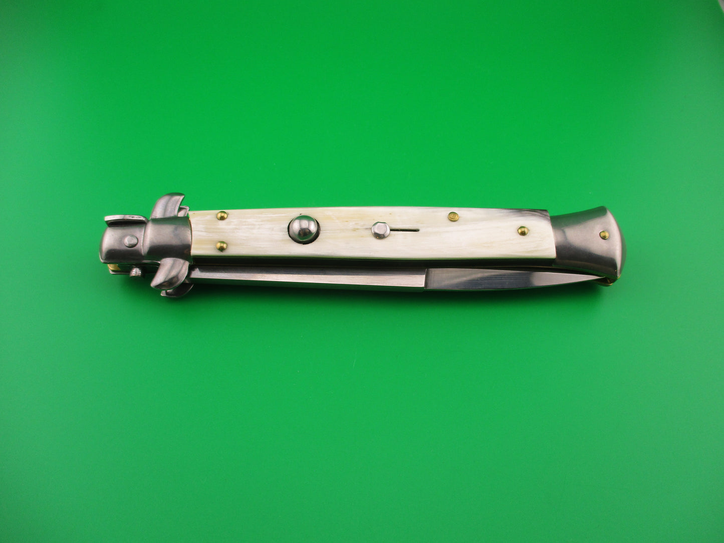 FRANK B ITALY 28cm Italian 11 inch Bayonet Horn swivel bolster automatic knife
