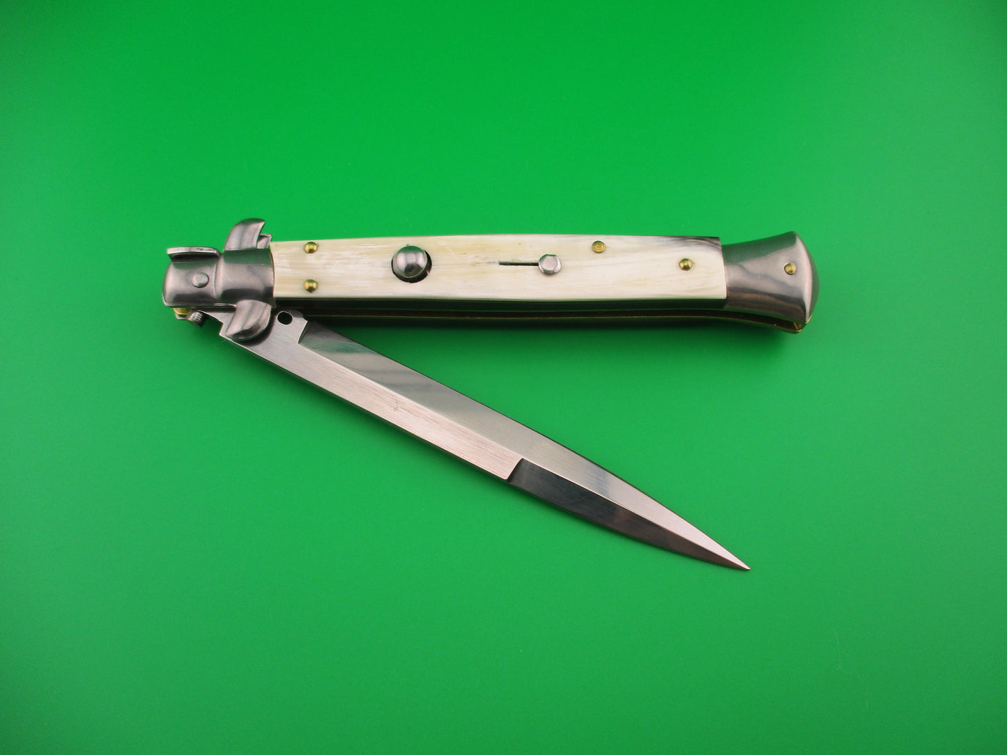 FRANK B ITALY 28cm Italian 11 inch Bayonet Horn swivel bolster automatic knife