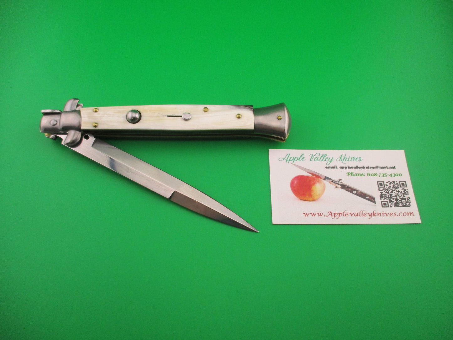 FRANK B ITALY 28cm Italian 11 inch Bayonet Horn swivel bolster automatic knife