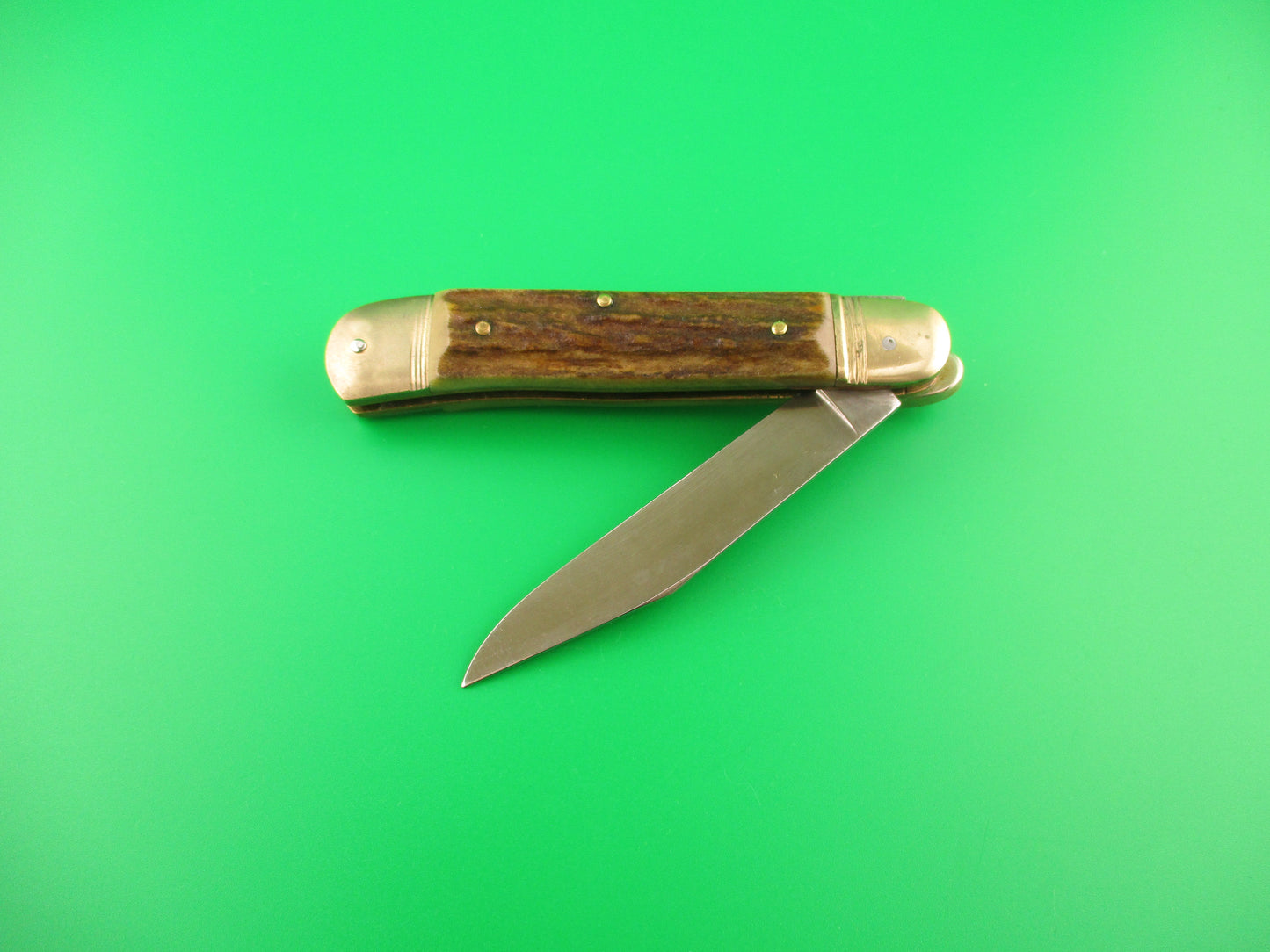 Hubertus SOLINGEN 10cm German Lever Stag West Germany automatic knife