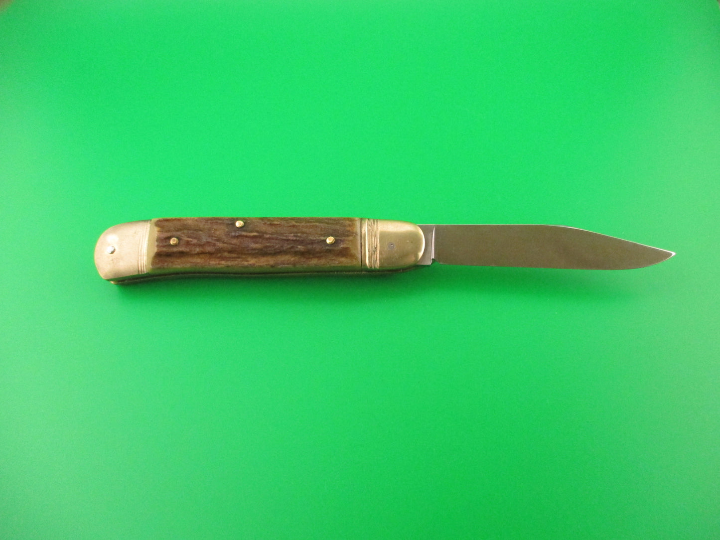Hubertus SOLINGEN 10cm German Lever Stag West Germany automatic knife