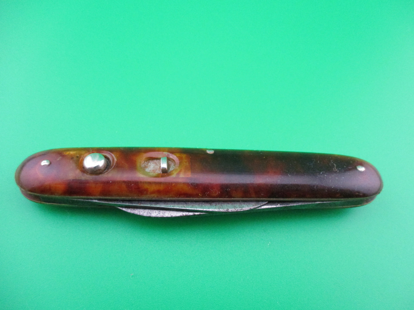 Schrade Cut Co medium double Tortoise celluloid early
