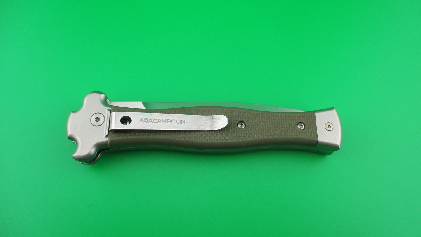 z AGA CAMPOLIN ZERO 22cm Italian Inverted leverlock automatic knife
