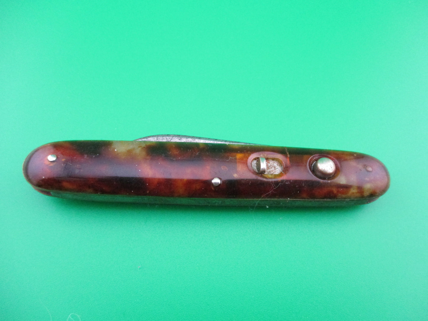 Schrade Cut Co medium double Tortoise celluloid early