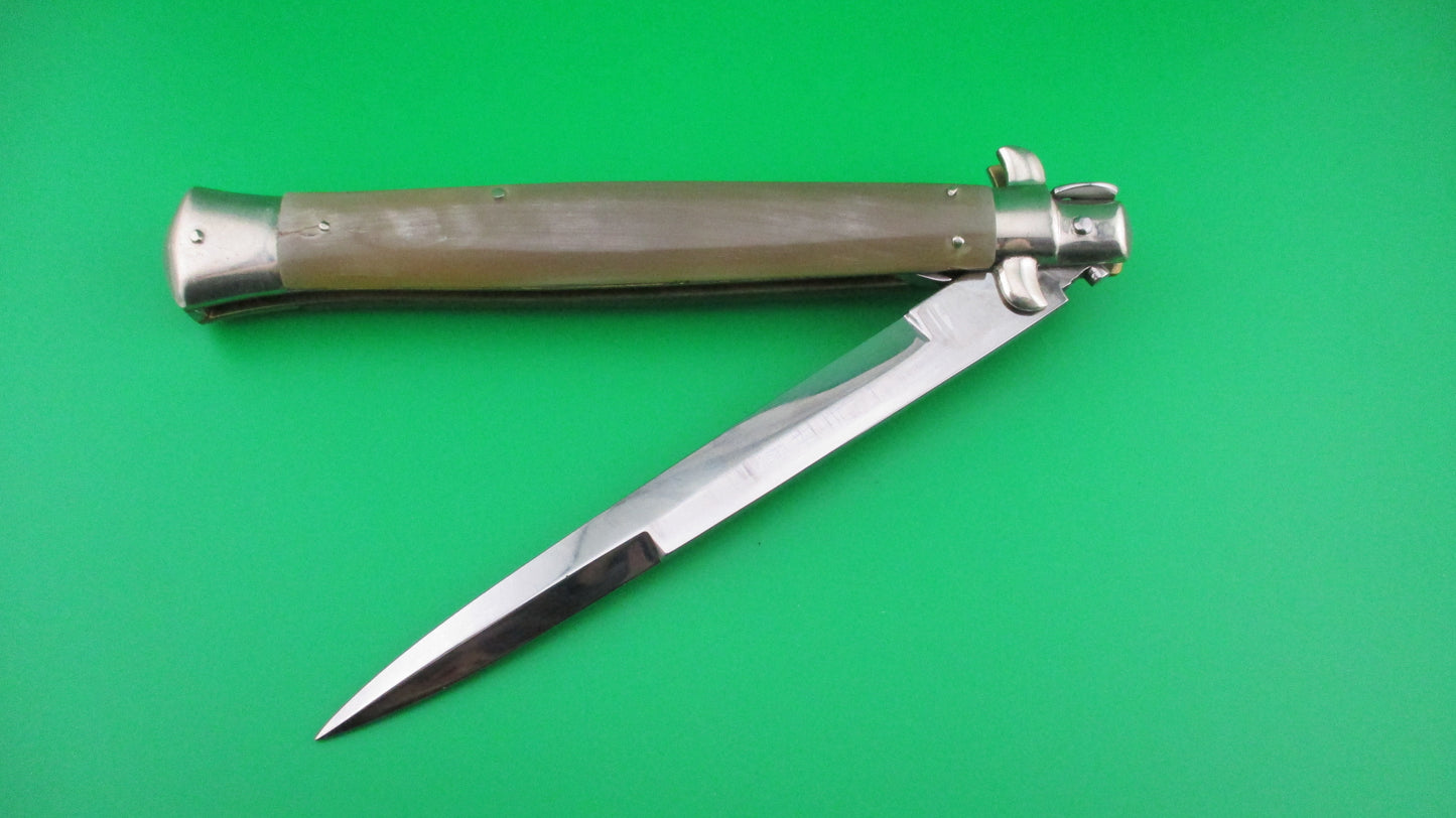 Z AGA CAMPOLIN 33cm Picklock Stiletto Honey horn NOS automatic knife