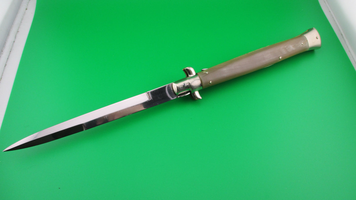Z AGA CAMPOLIN 33cm Picklock Stiletto Honey horn NOS automatic knife