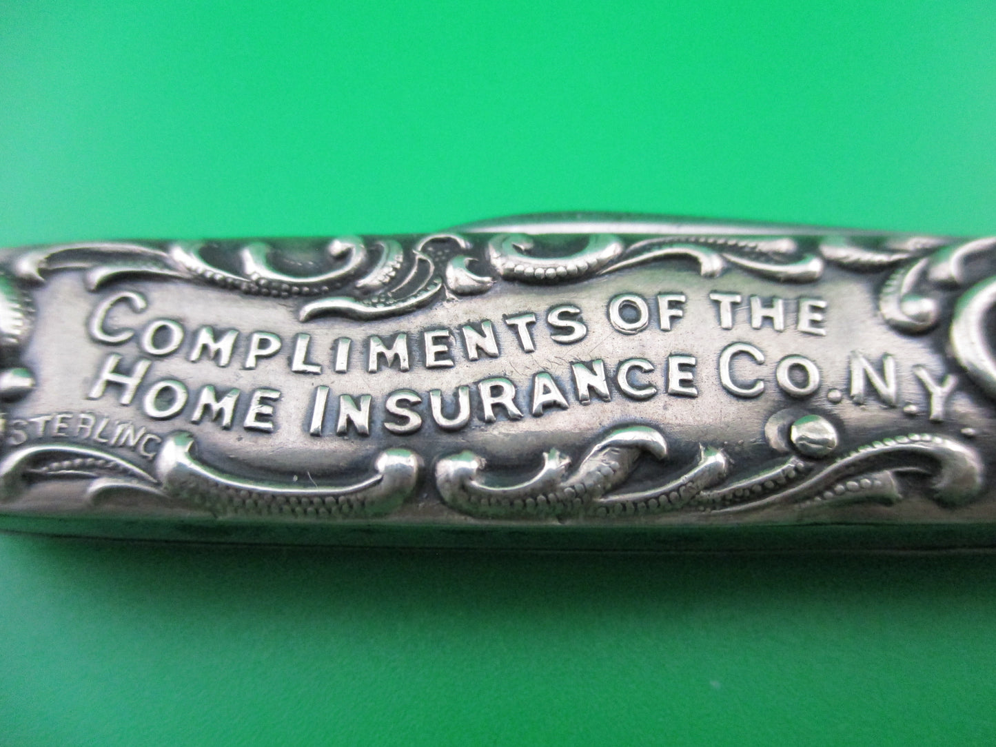 z Schrade Cut Co 3 3/8 inch Sterling double scroll