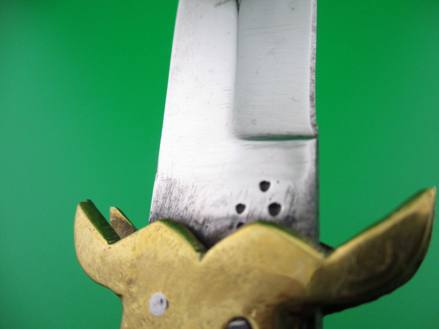 z Indian Lever knife RGN Horn Aluminum