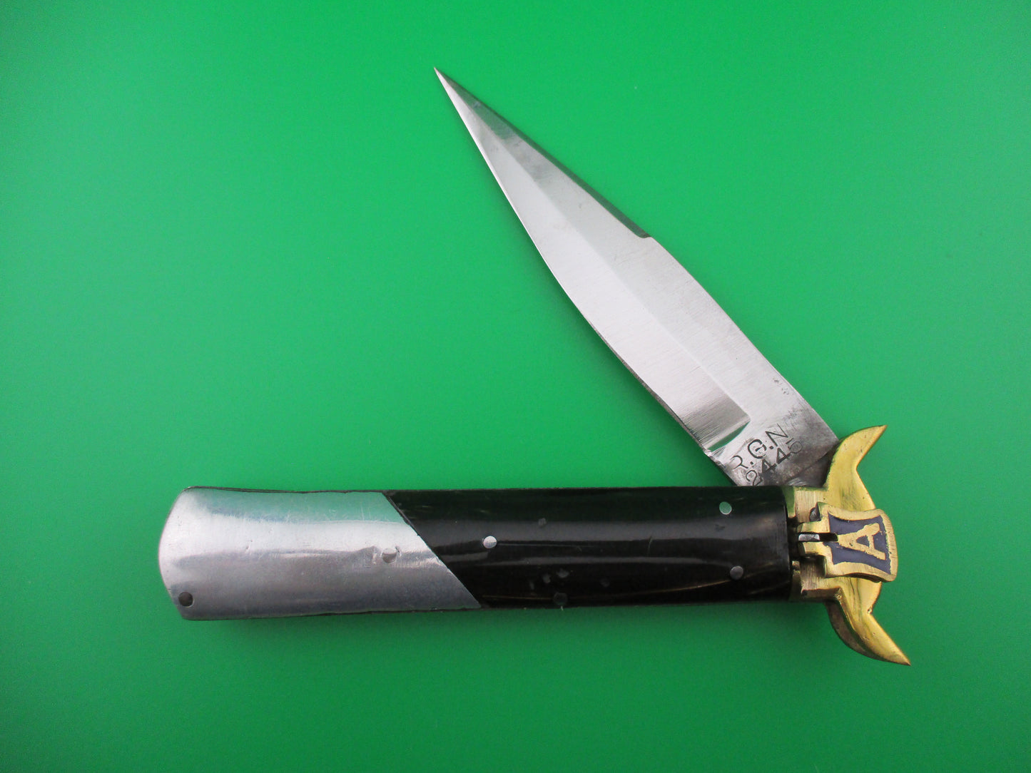 z Indian Lever knife RGN Horn Aluminum