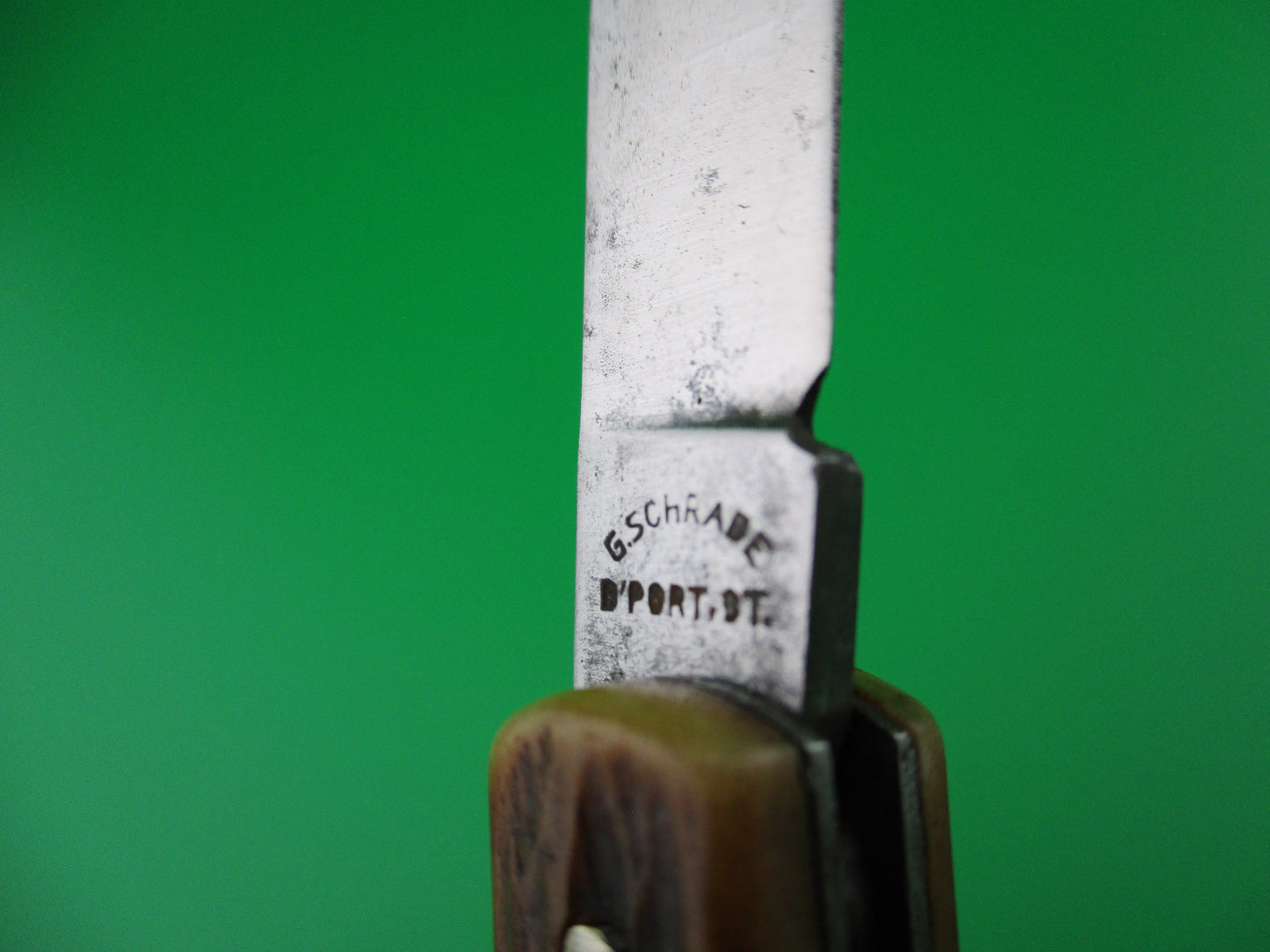 Presto fishtail jigged bone switchblade