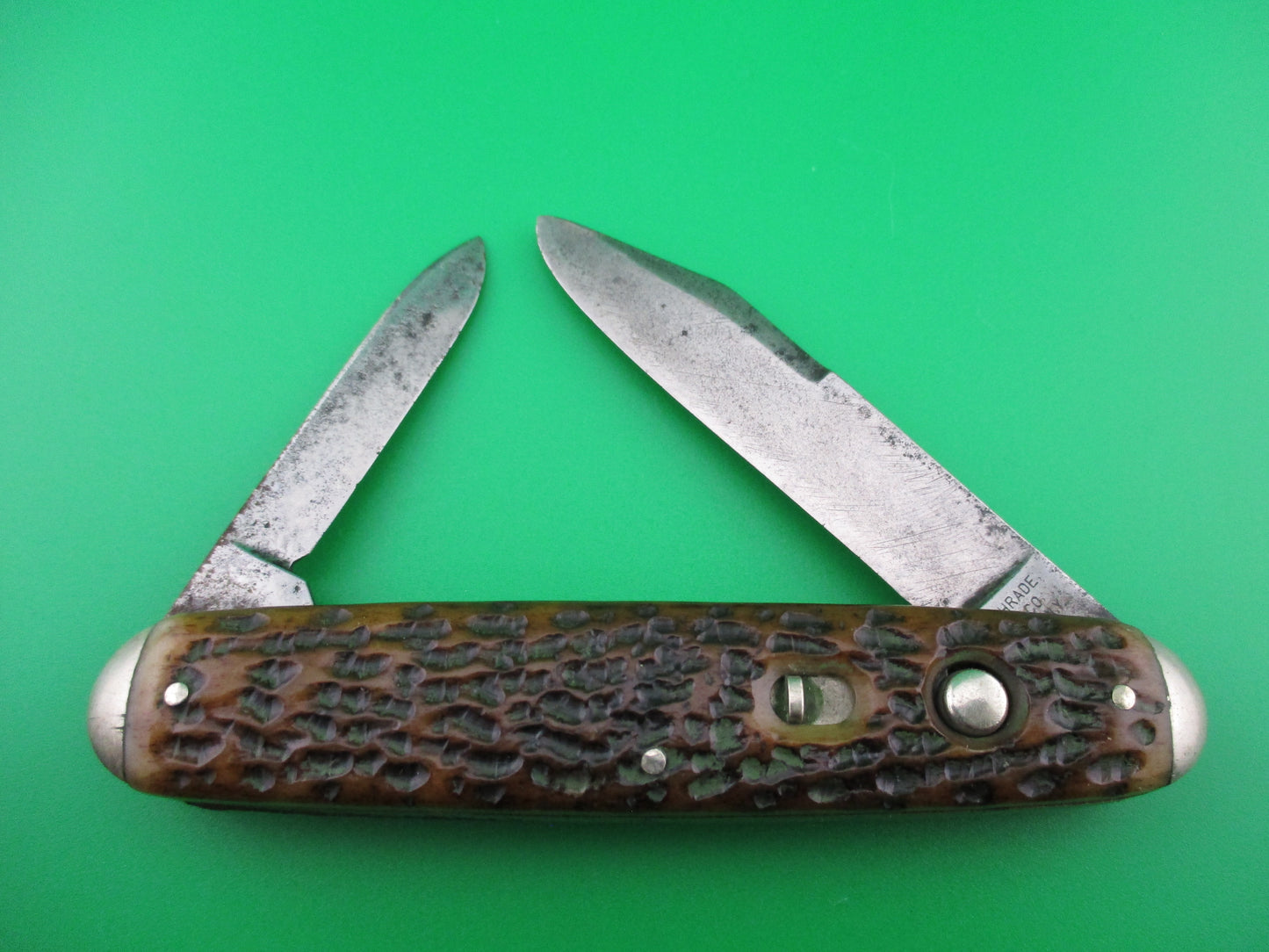 z Schrade Cut Co large bone double tip bolsters