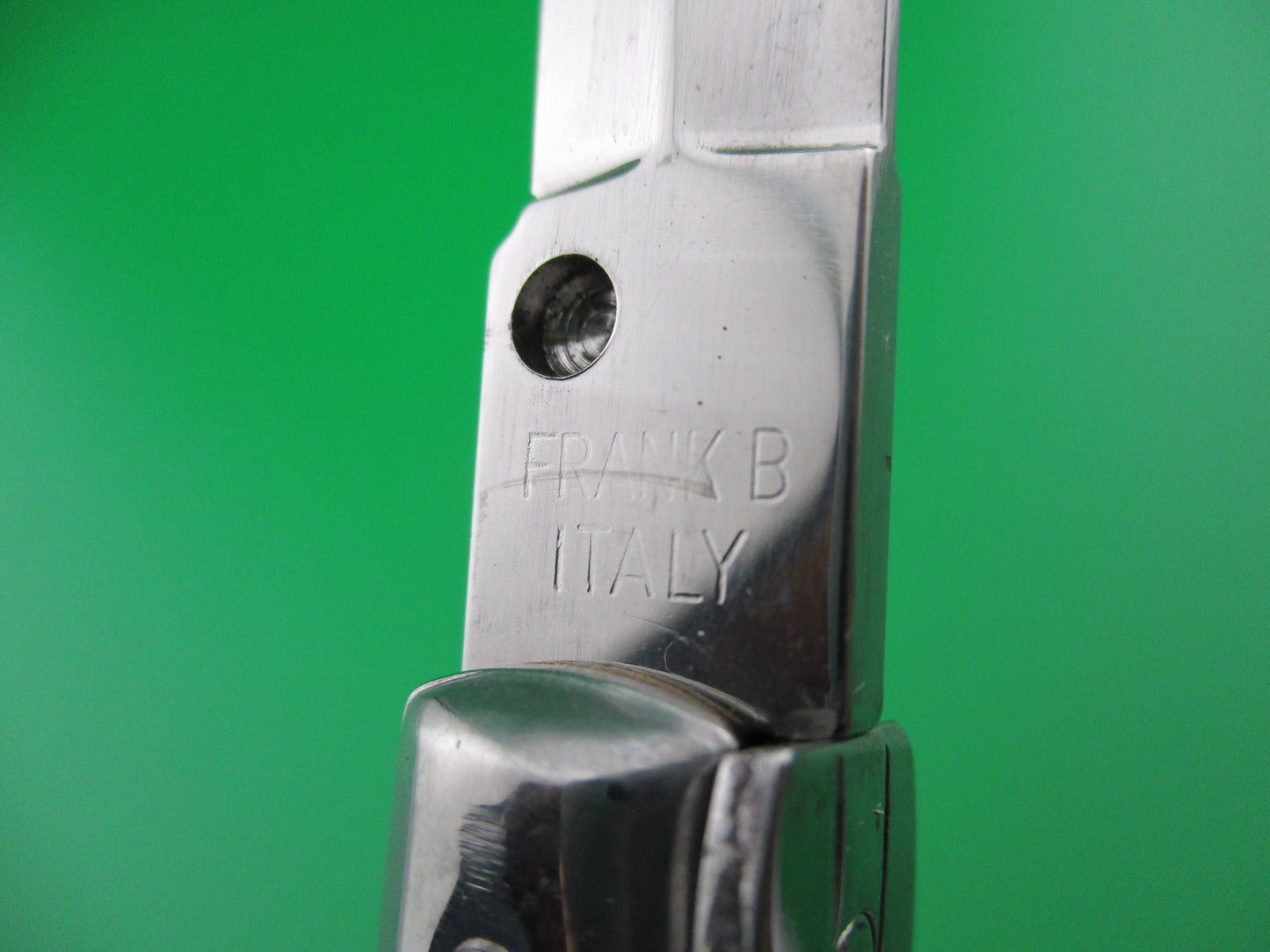 z Frank B Italian 11 inch Dagger grind Ebony automatic knife