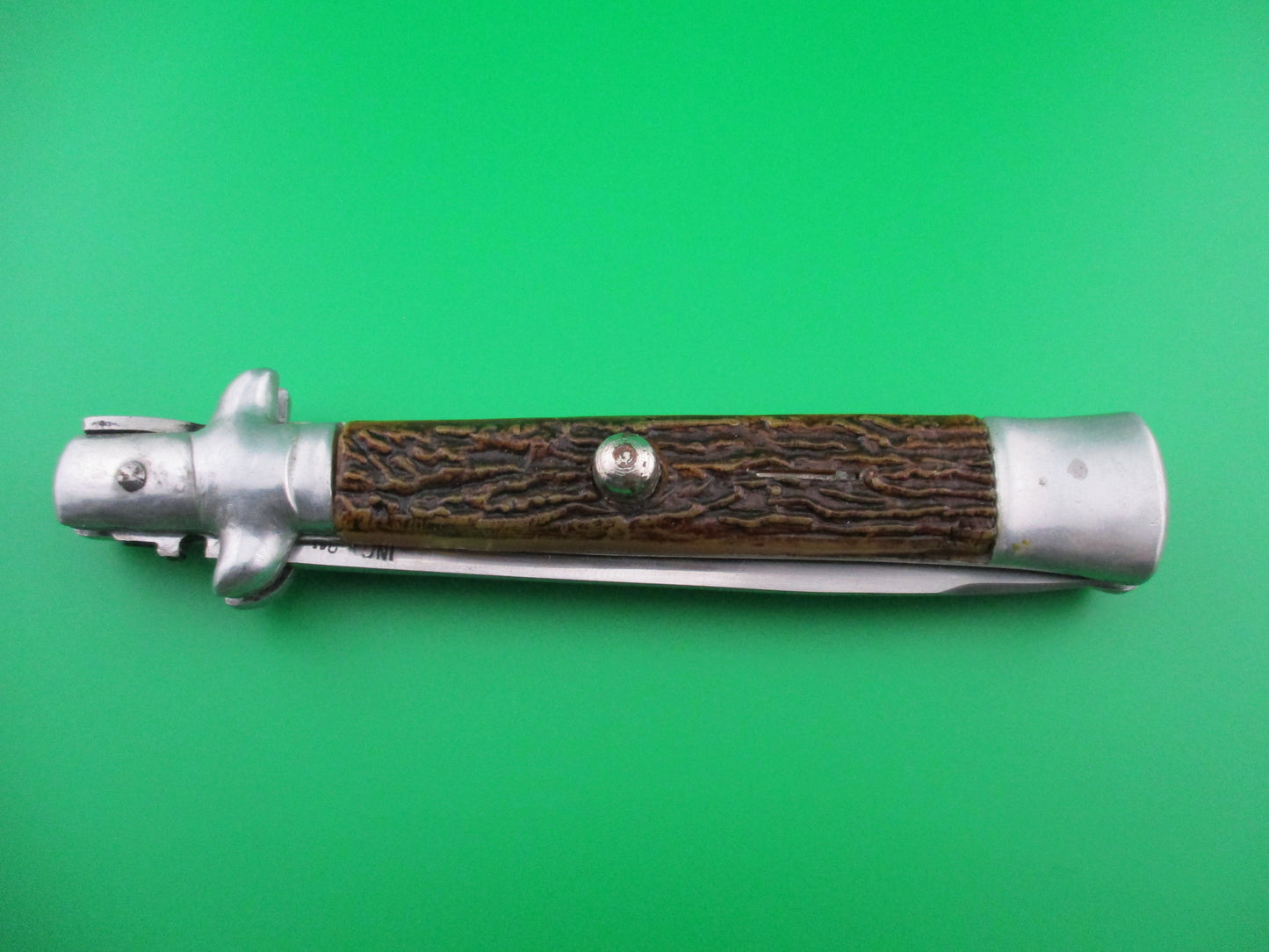 z INOX Spanish 10 inch stiletto Aluminum swivel bolster automatic knife