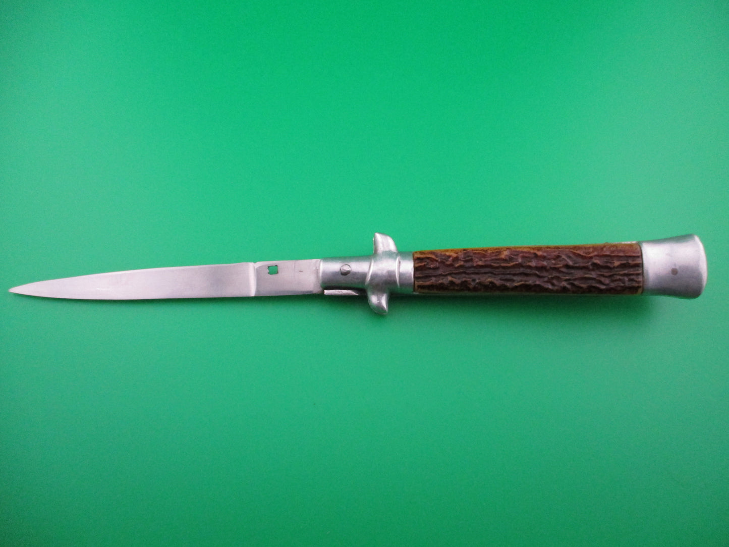 z INOX Spanish 10 inch stiletto Aluminum swivel bolster automatic knife