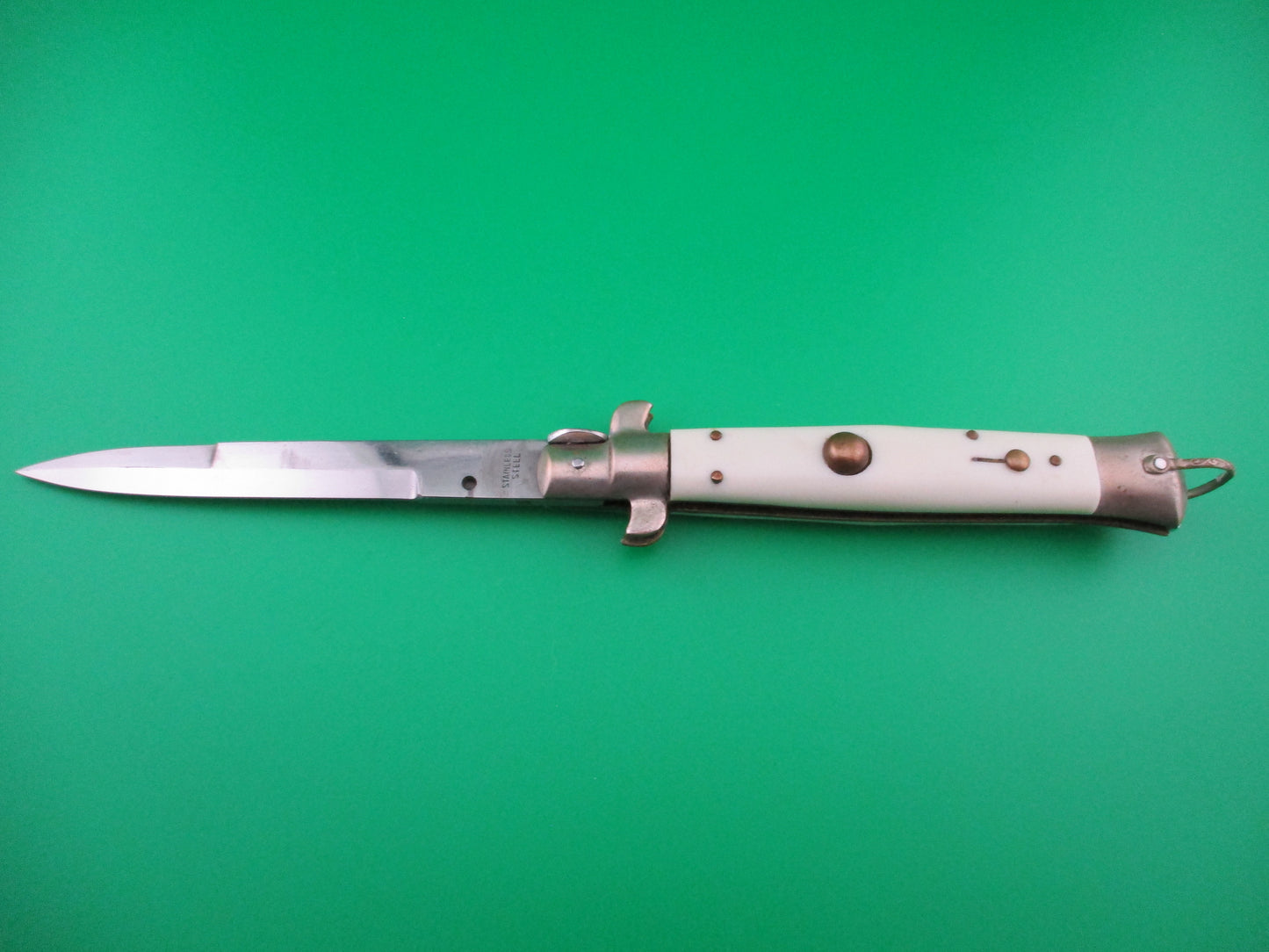 z STAINLESS STEEL 23cm Japanese picklock white switchblade
