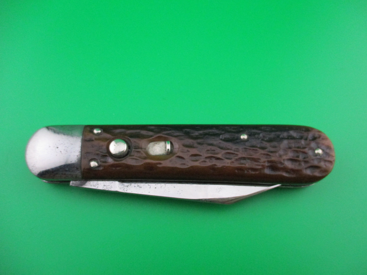 Presto Scout small stamp jigged bone switchblade