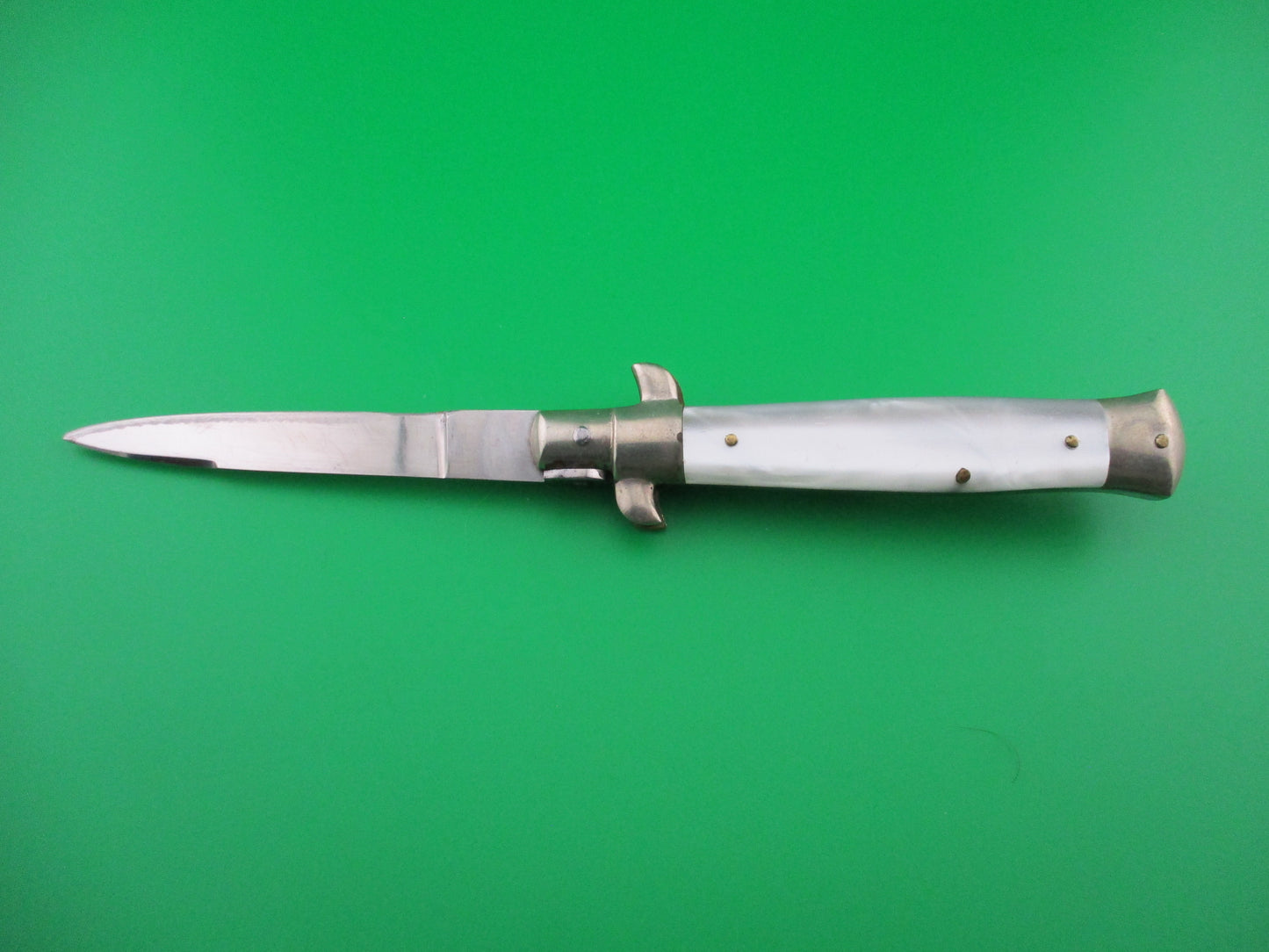 z Rostfrei (slant) 18cm Italian transitional Pearlex switchblade knife