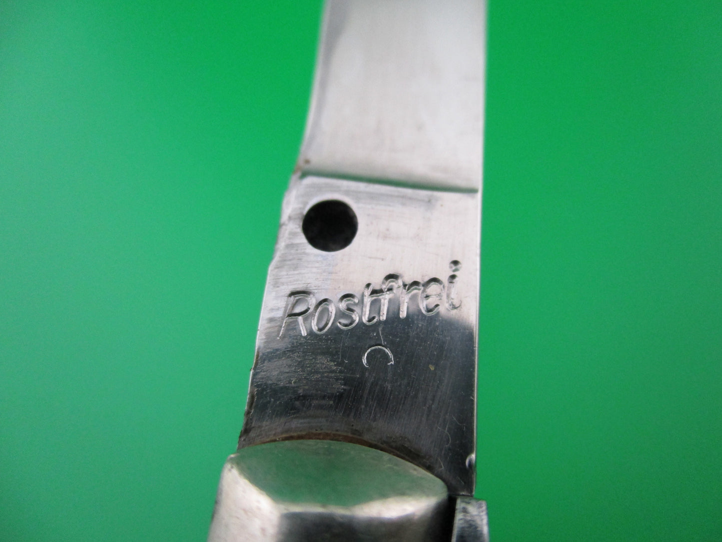z Rostfrei (slant) 18cm Italian transitional Pearlex switchblade knife