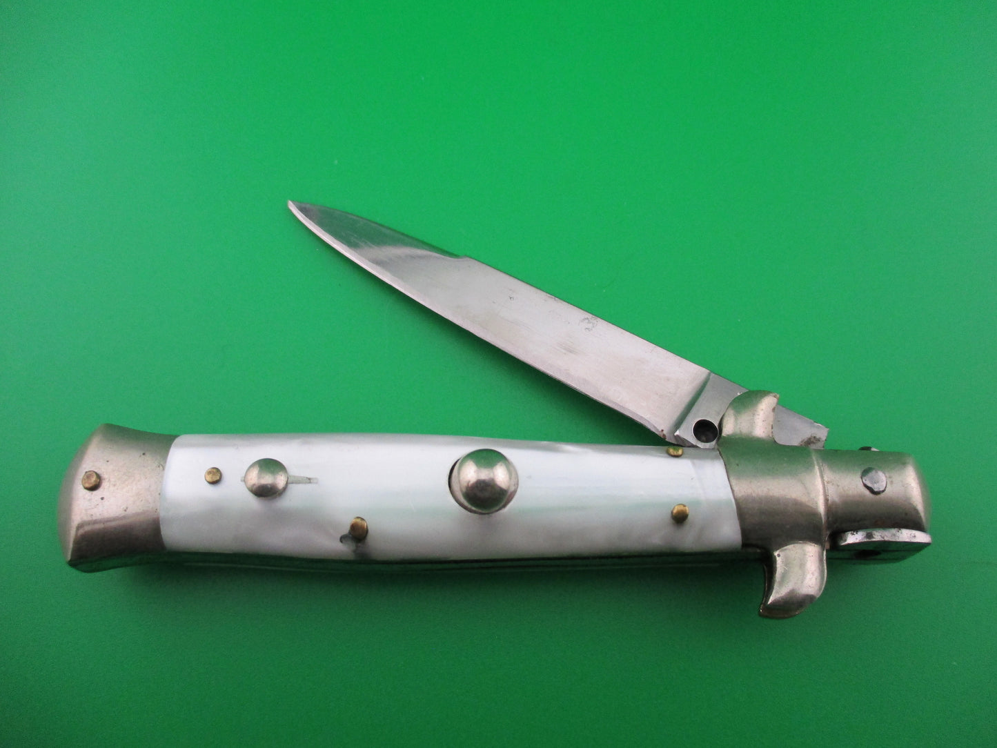 z Rostfrei (slant) 18cm Italian transitional Pearlex switchblade knife