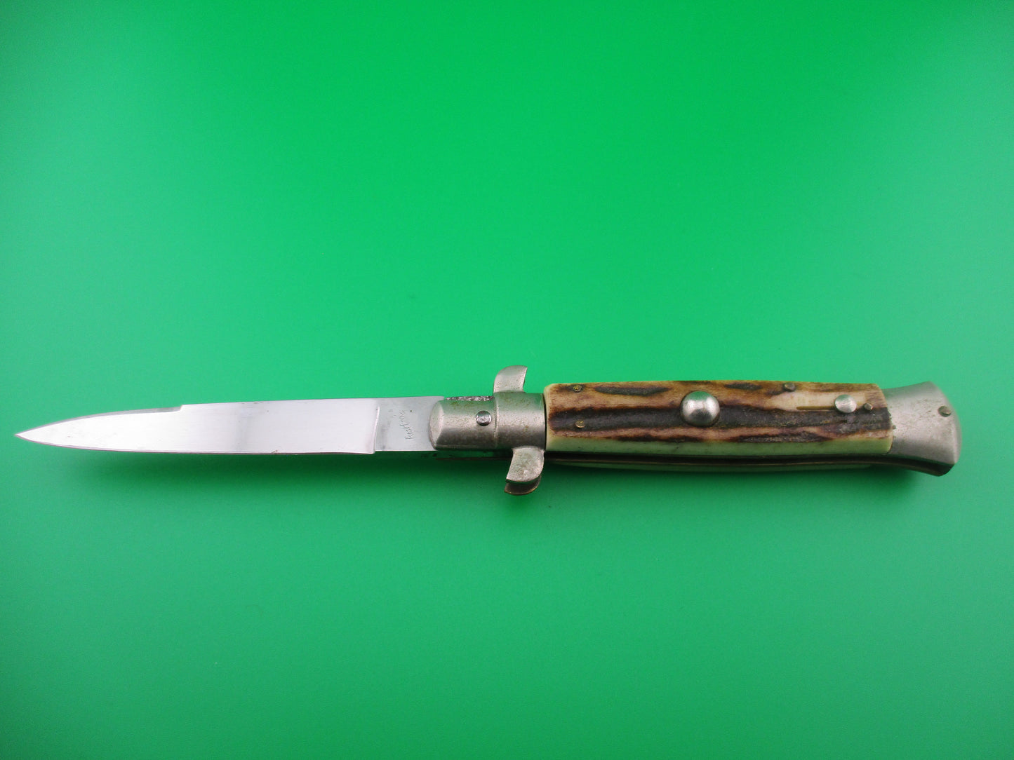 z Rostfrei (slant) 19.5cm Italian BOBC Stag vintage switchblade
