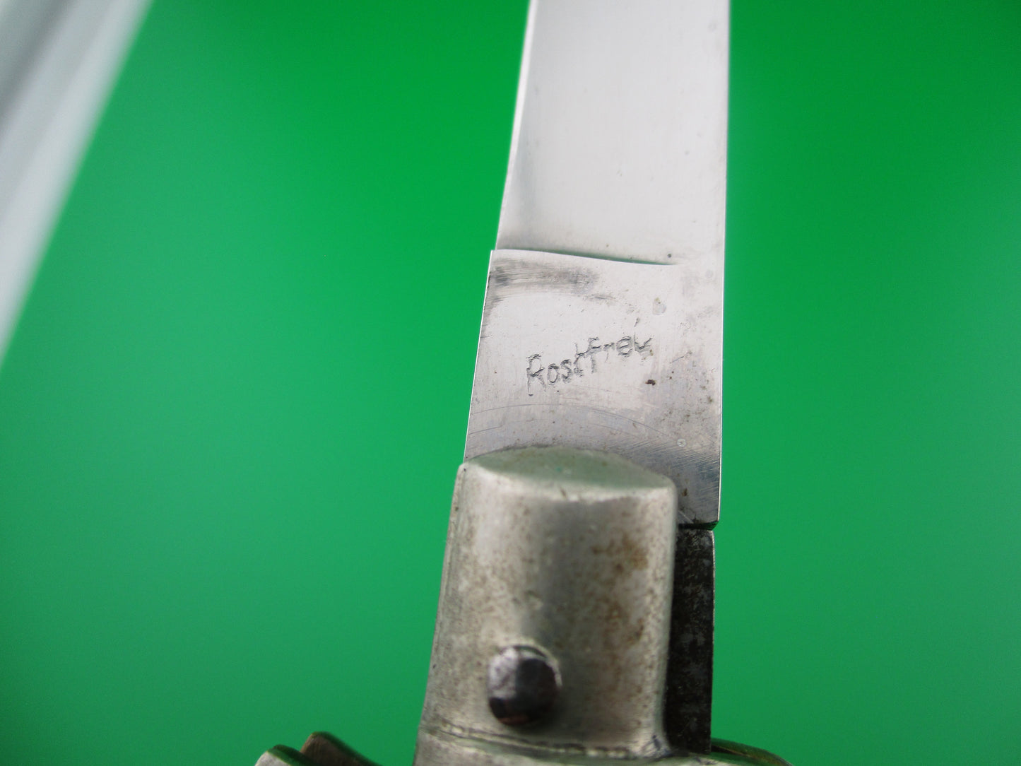 z Rostfrei (slant) 19.5cm Italian BOBC Stag vintage switchblade