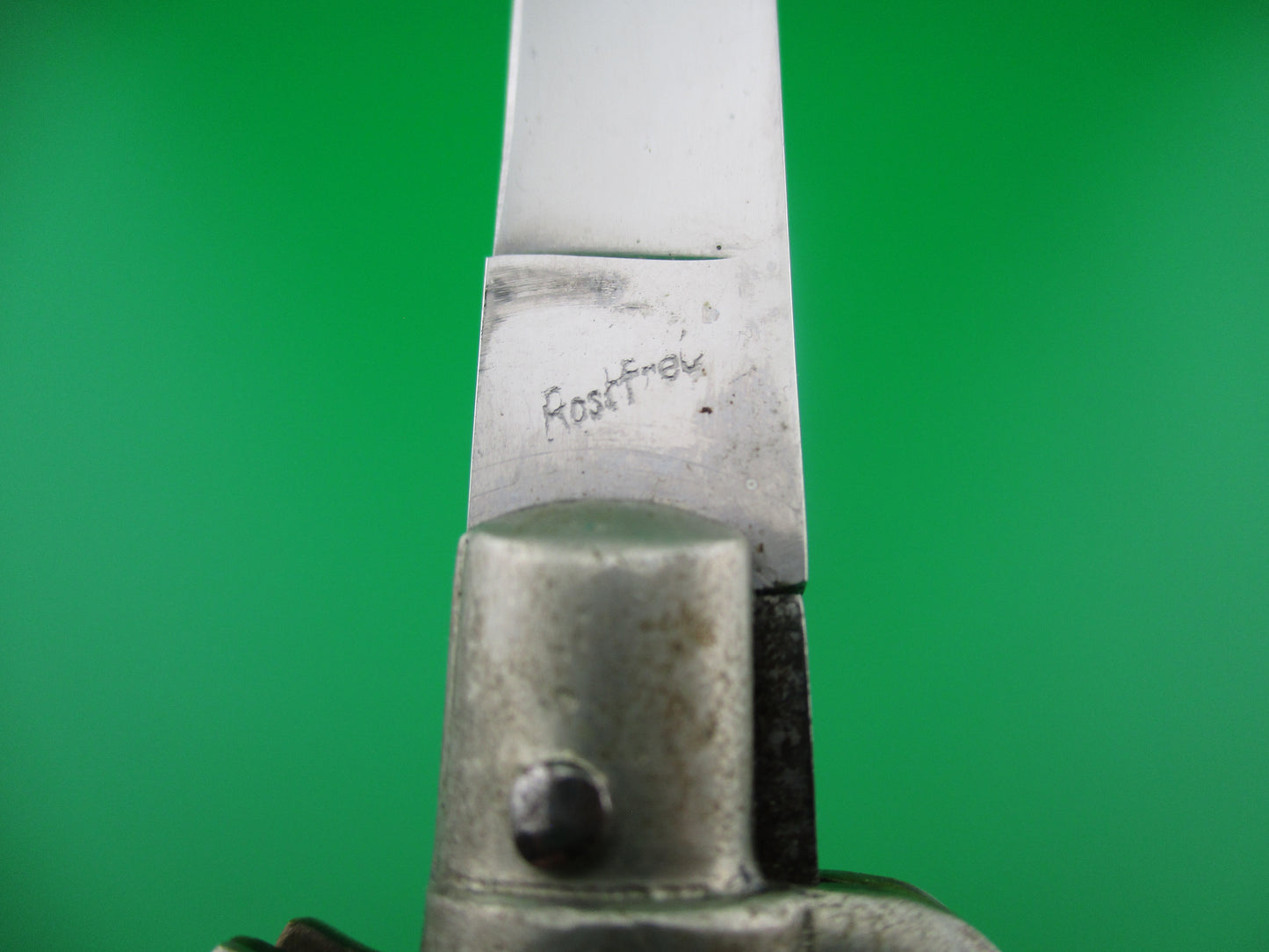 z Rostfrei (slant) 19.5cm Italian BOBC Stag vintage switchblade