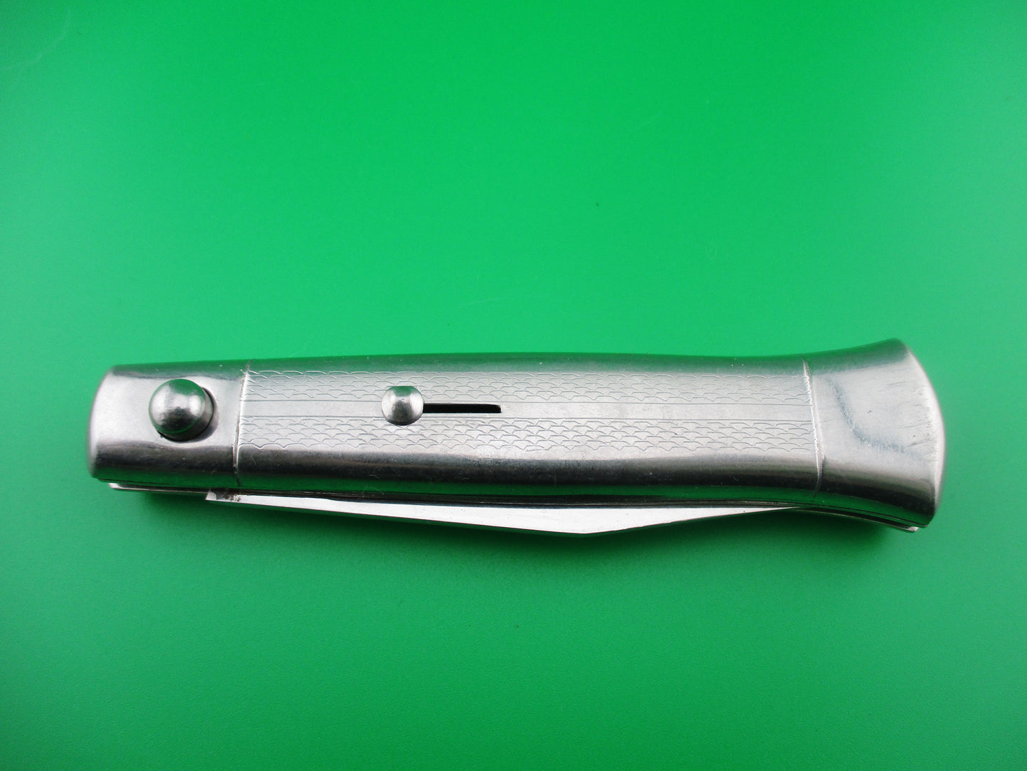 z ROSTFREI 19cm Italian Metal handle fishtail clip blade switchblade knife