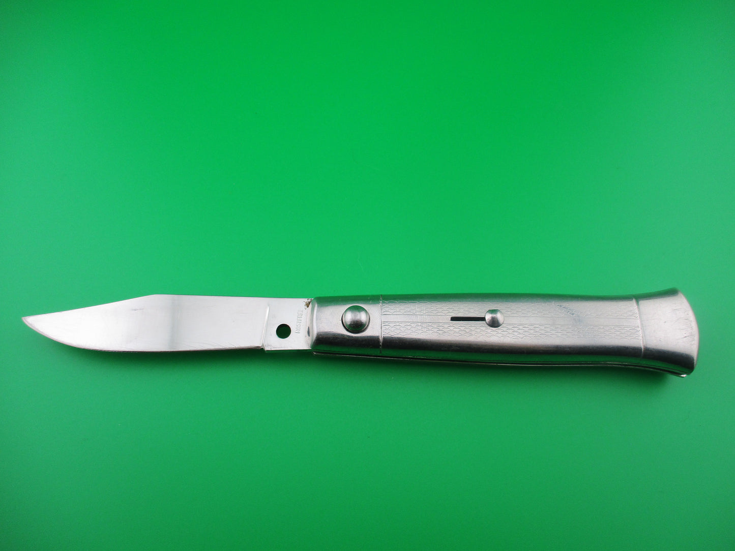 z ROSTFREI 19cm Italian Metal handle fishtail clip blade switchblade knife
