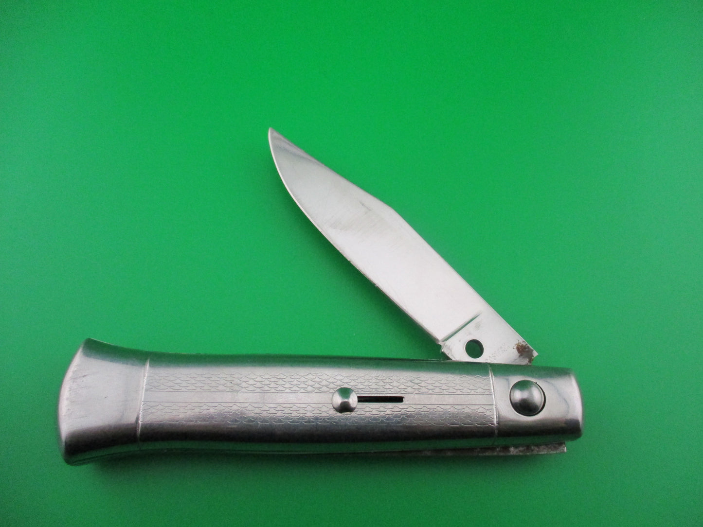 z ROSTFREI 19cm Italian Metal handle fishtail clip blade switchblade knife