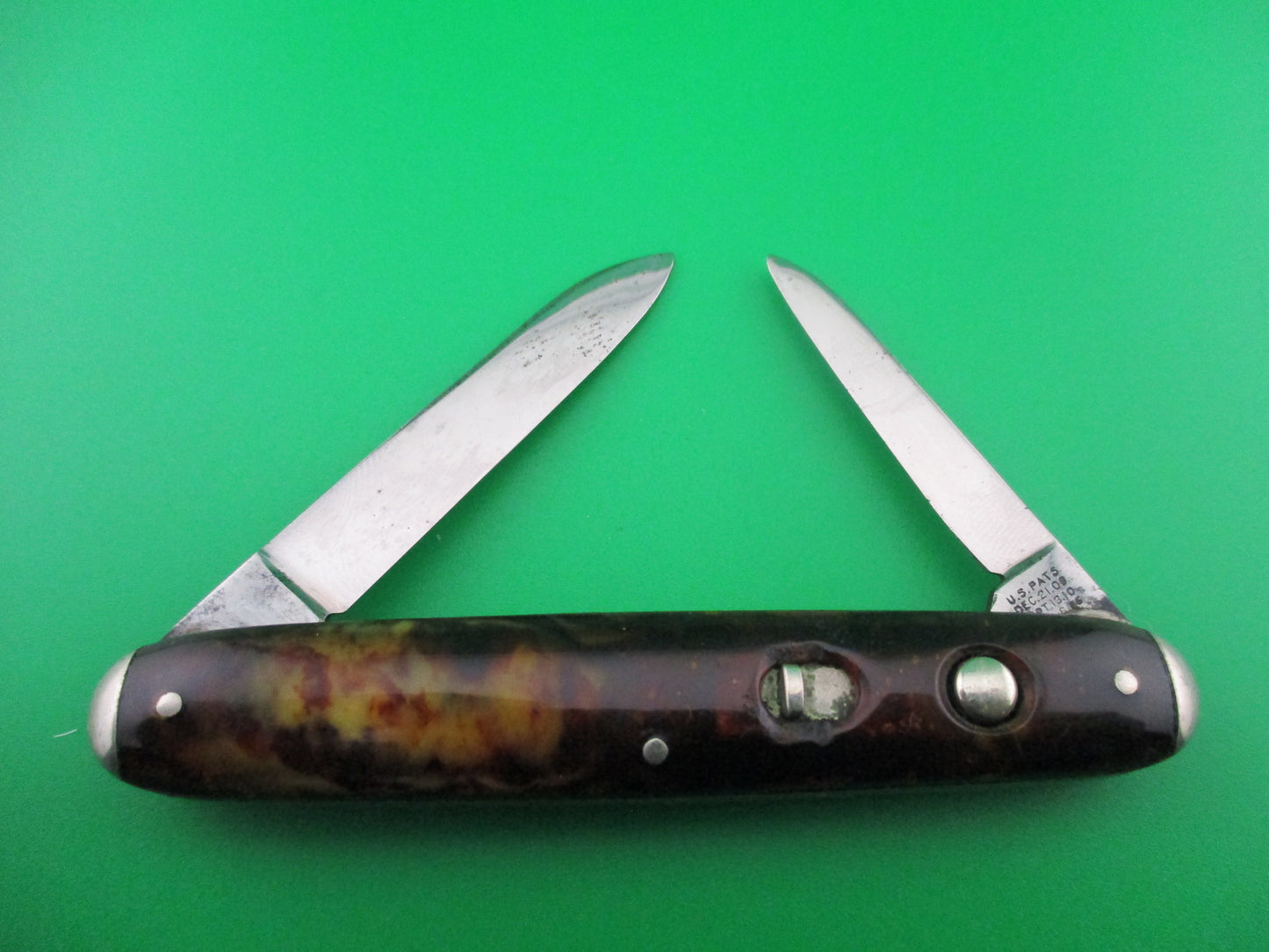 Schrade Cut Co Tortoise cell medium double switchblade