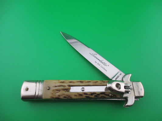 z Leverletto Italian lever stag switchblade