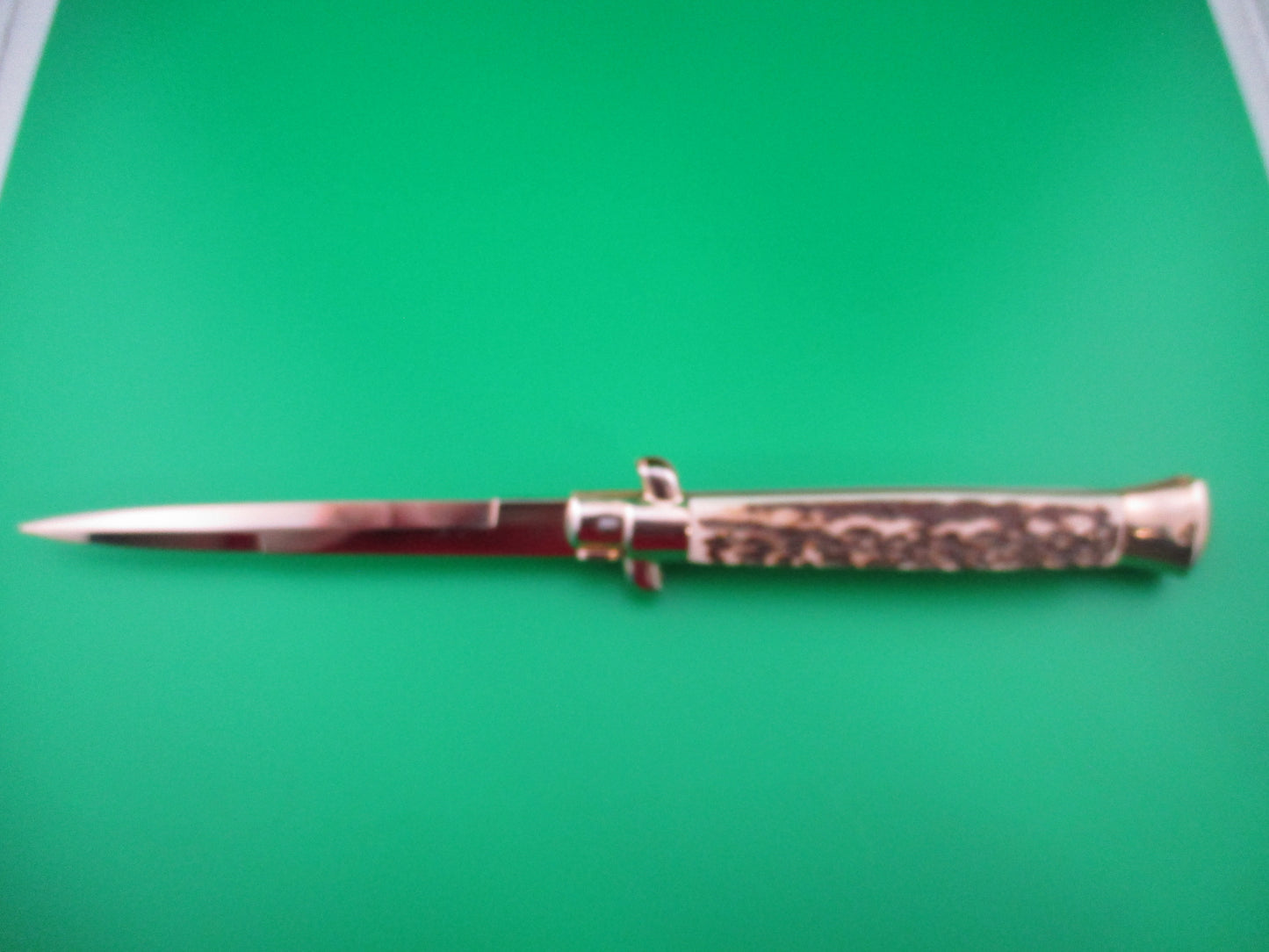 z Frank B 11 inch Gold plate Stag stiletto