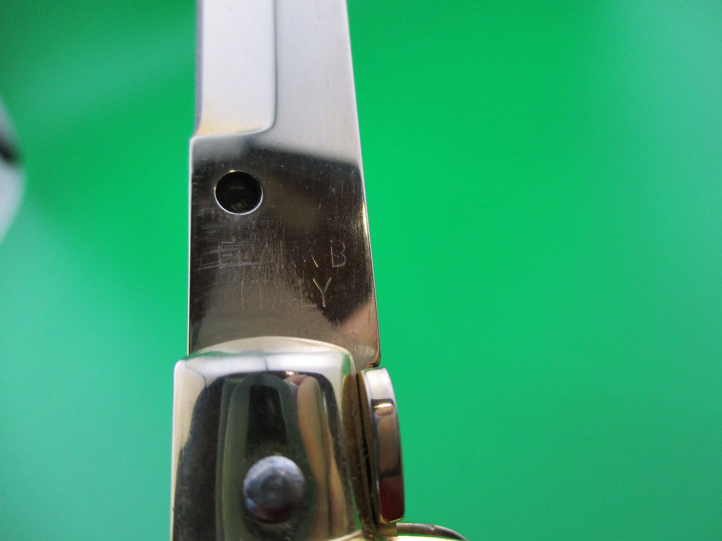 z Frank B 11 inch Gold plate Stag stiletto