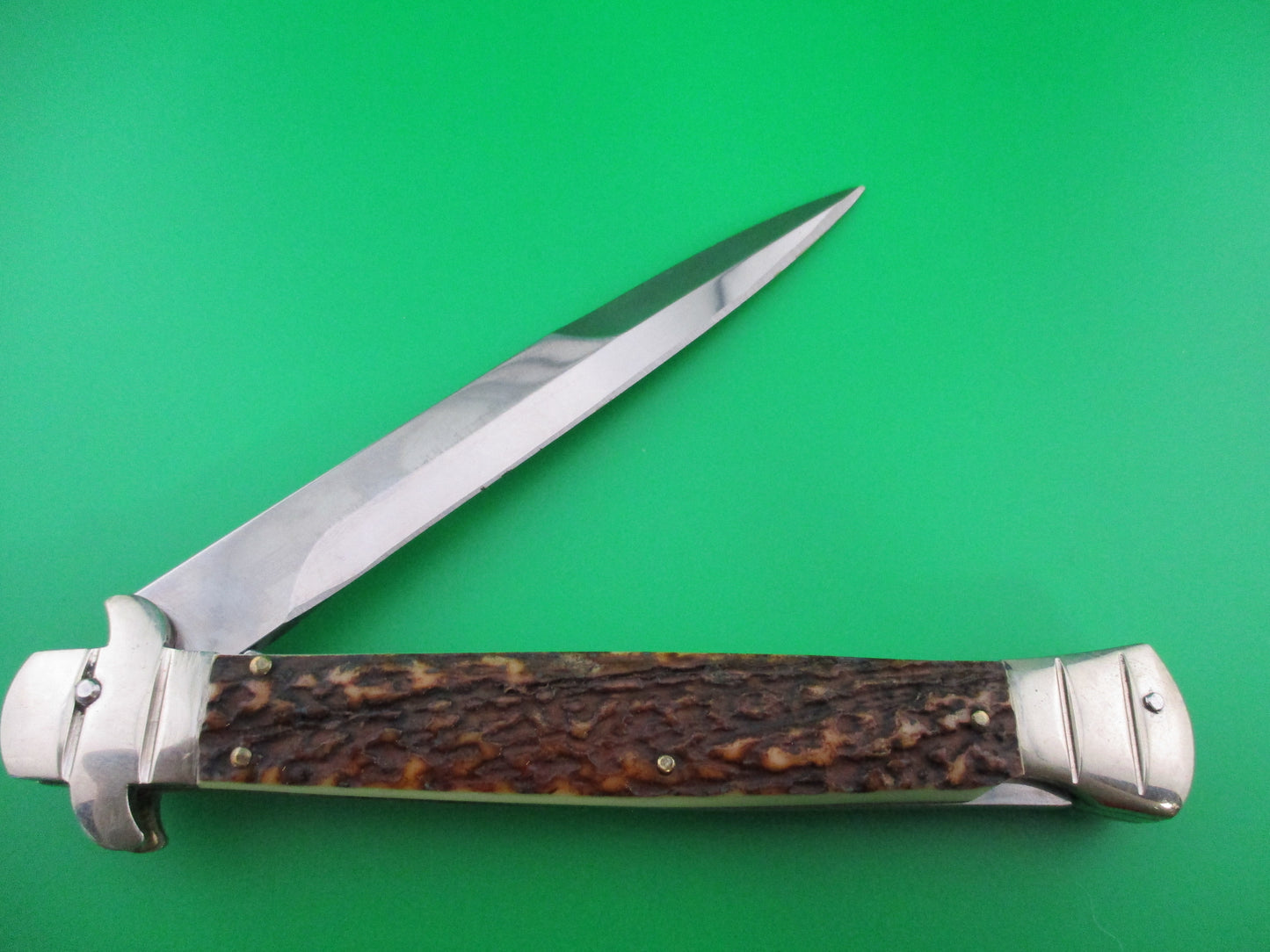 Z AGA Campolin 11 inch Stag Italian switchblade