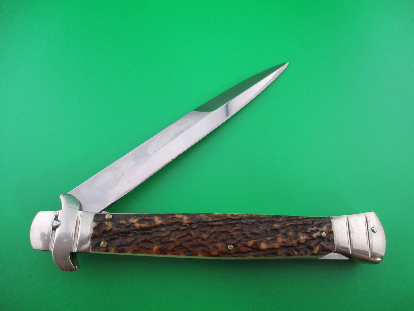Z AGA Campolin 11 inch Stag Italian switchblade