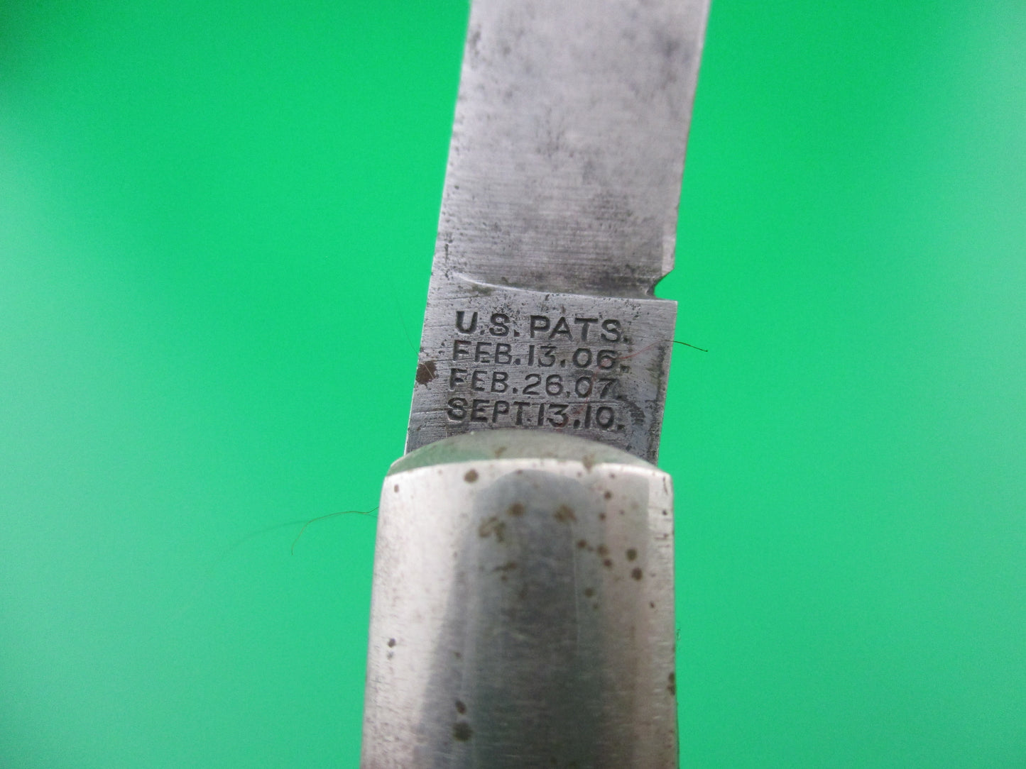 z Schrade Cut Co Fishtail Bone Prototype switchblade