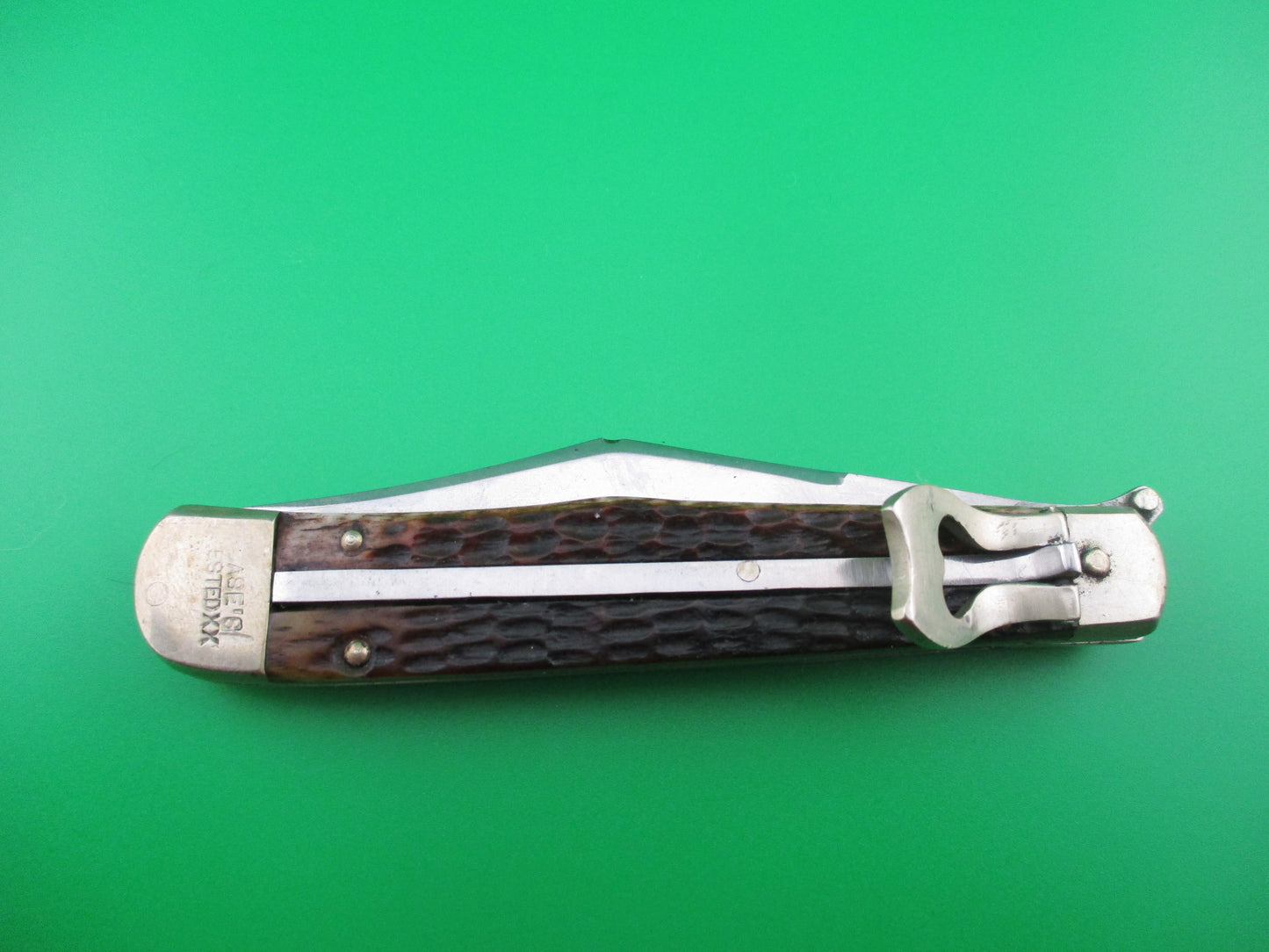 z CASE TESTED XX 6161L Bone switchblade knife