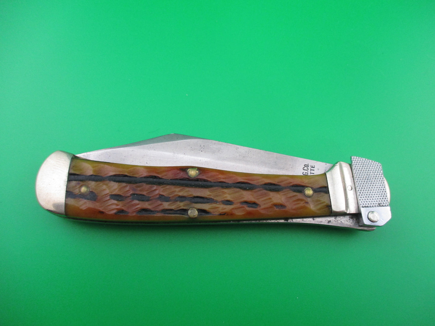 Z Aerial AC MFG Co Marinette, WIS Bone switchblade