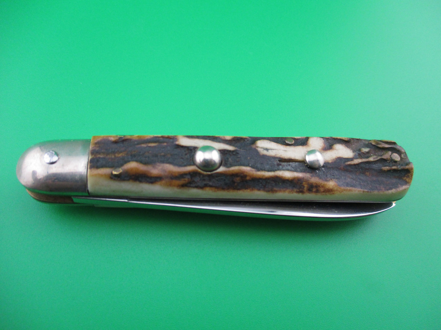 z Rostfrei 16cm Italian vintage Stag Cigar slip joint switchblade