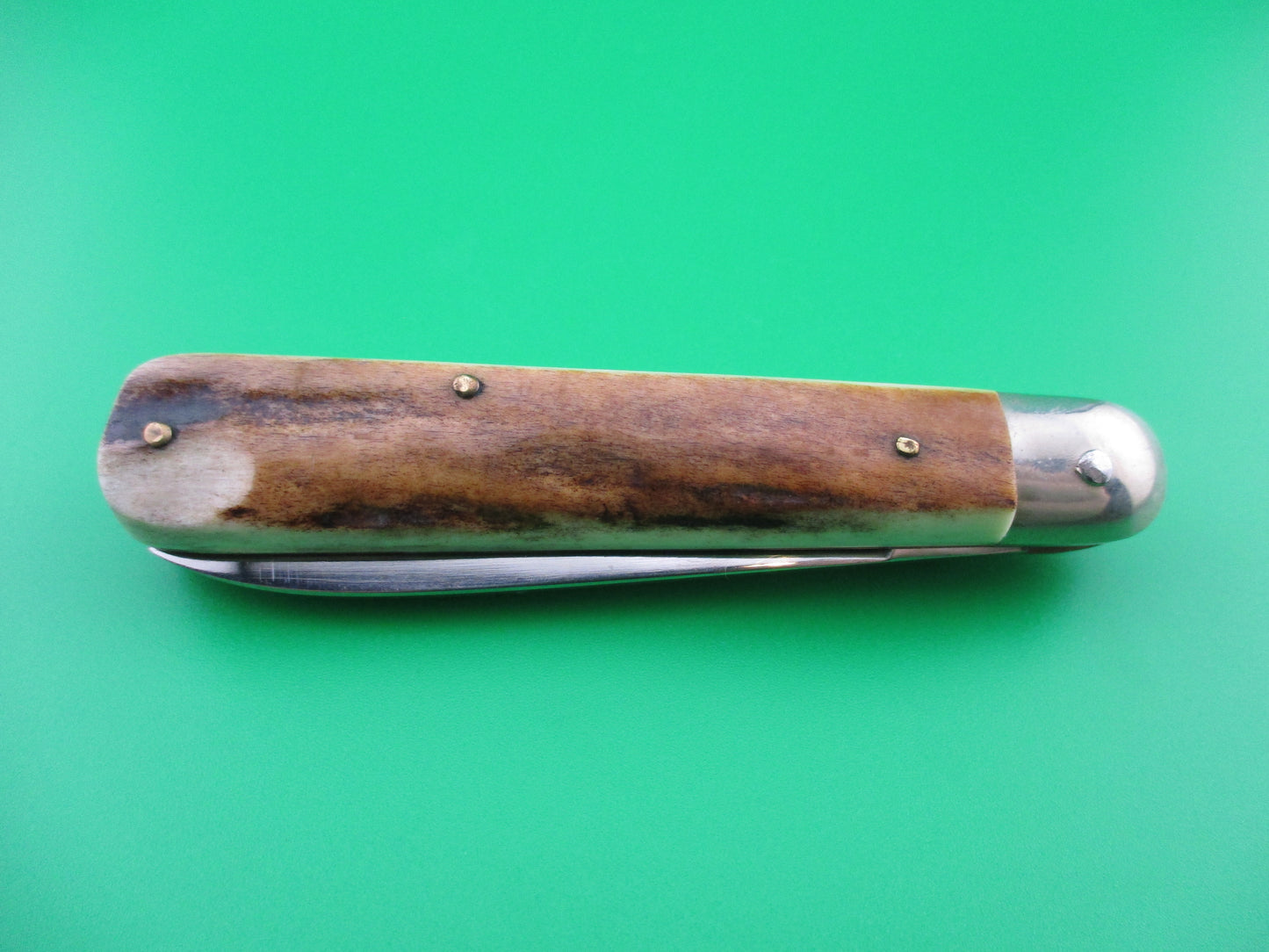 z Rostfrei 16cm Italian vintage Stag Cigar slip joint switchblade