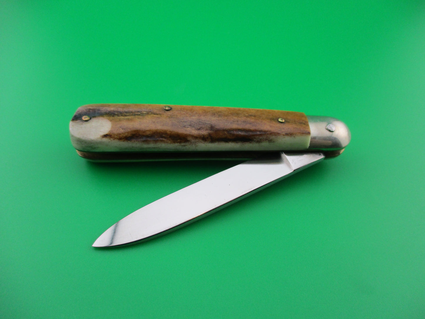 z Rostfrei 16cm Italian vintage Stag Cigar slip joint switchblade