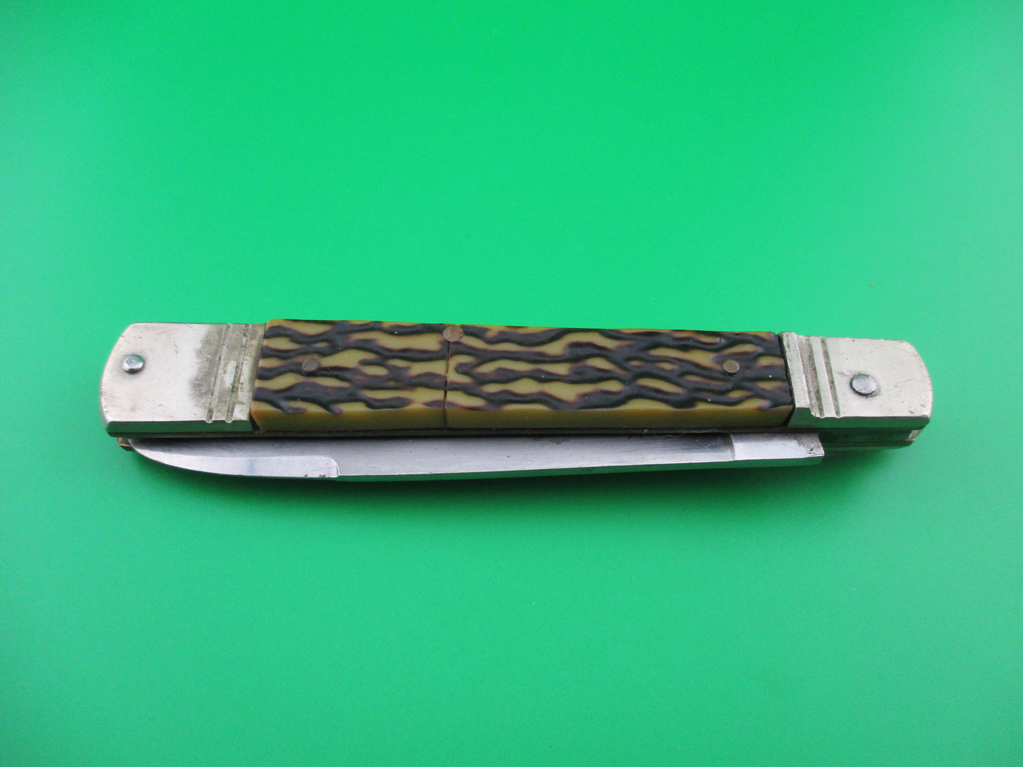 z German 11cm Rostfrei Slimline Imitation Stag lever knife
