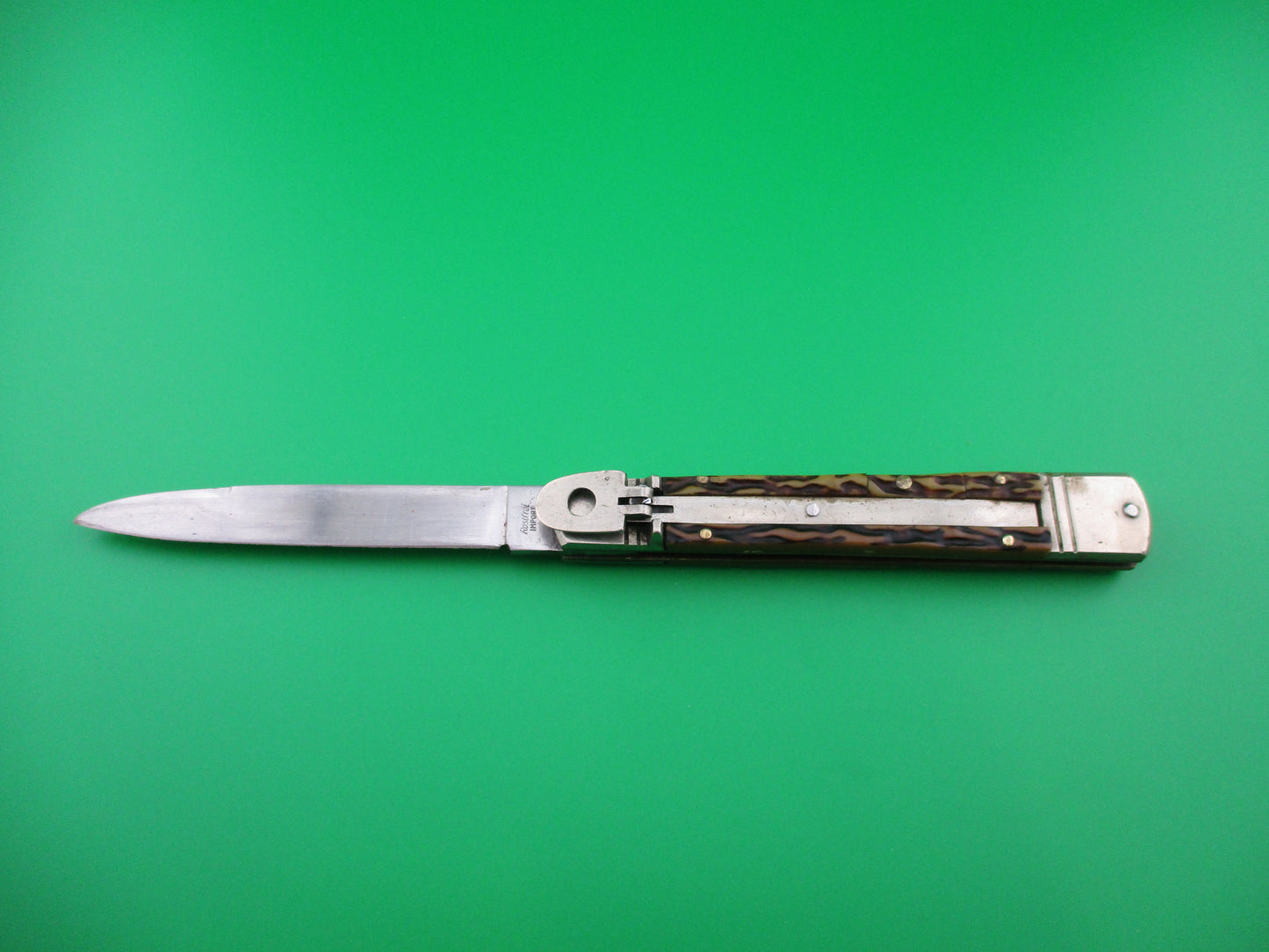 z German 11cm Rostfrei Slimline Imitation Stag lever knife