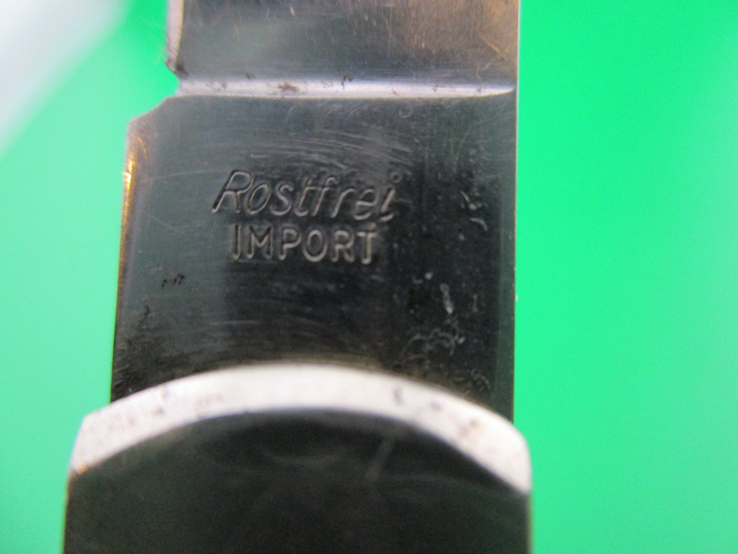 z German 11cm Rostfrei Slimline Imitation Stag lever knife