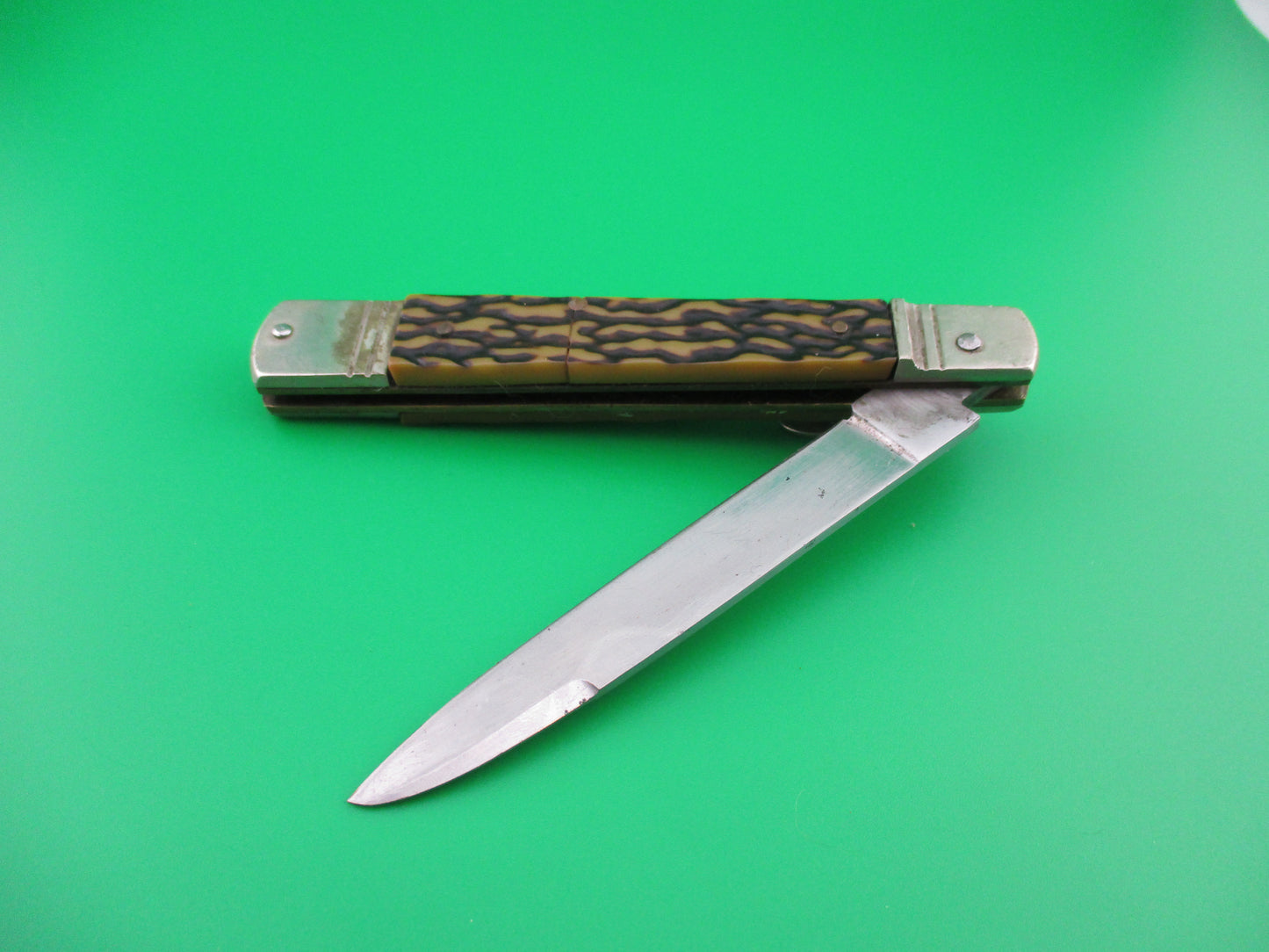 z German 11cm Rostfrei Slimline Imitation Stag lever knife