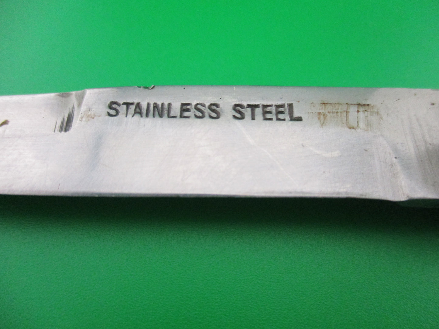 z STAINLESS STEEL Mexican souvenir Bullfighter lever knife green bayonet blade
