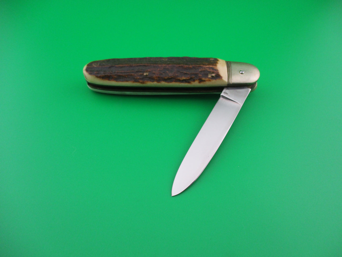 z Hubertus 10cm Cigar Stag Lever automatic knife